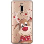 Прозрачный чехол Uprint Meizu M8 Winter Deer