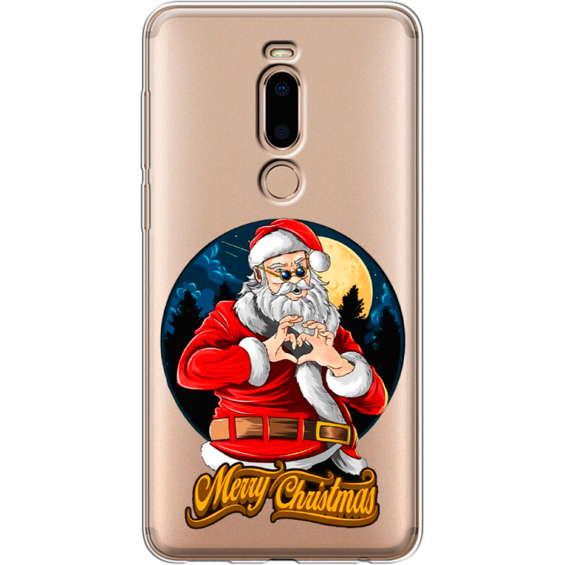 Прозрачный чехол Uprint Meizu M8 Cool Santa