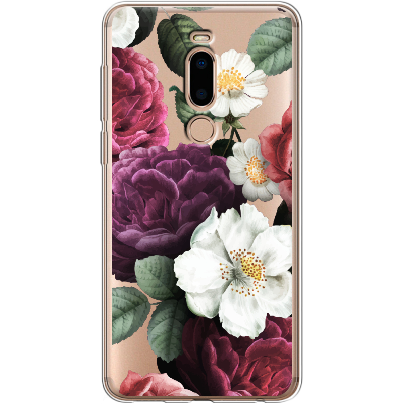 Прозрачный чехол Uprint Meizu M8 Floral Dark Dreams