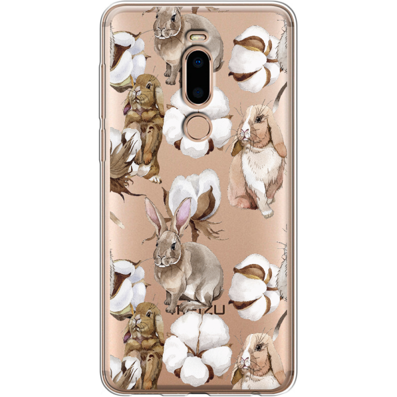Прозрачный чехол Uprint Meizu M8 Cotton and Rabbits