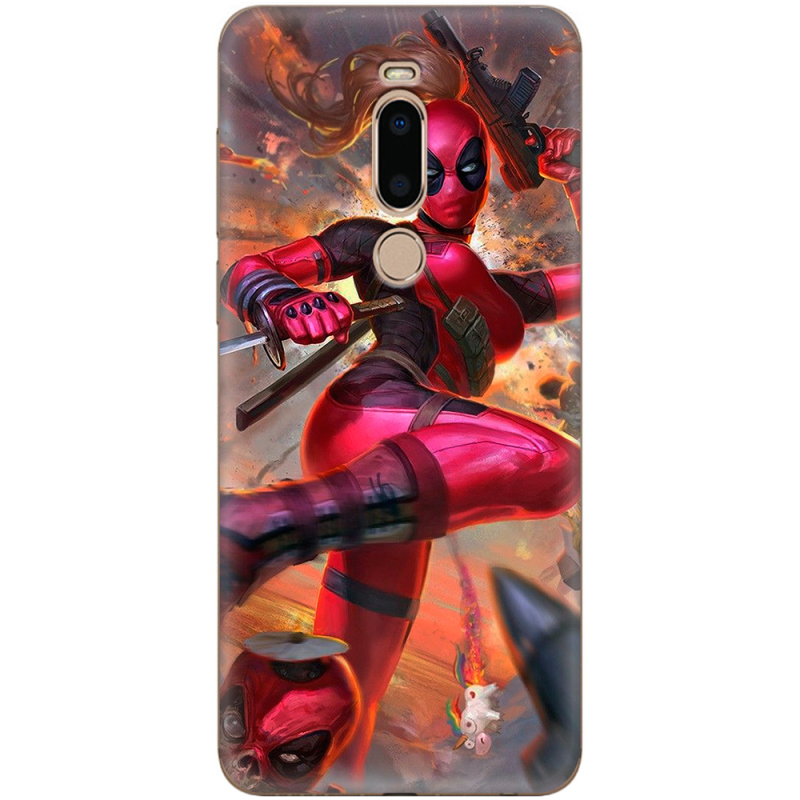 Чехол Uprint Meizu M8 Woman Deadpool