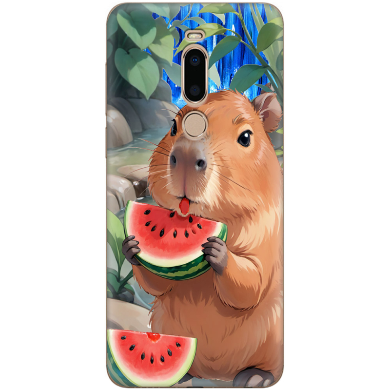 Чехол Uprint Meizu M8 Капібара з кавуном