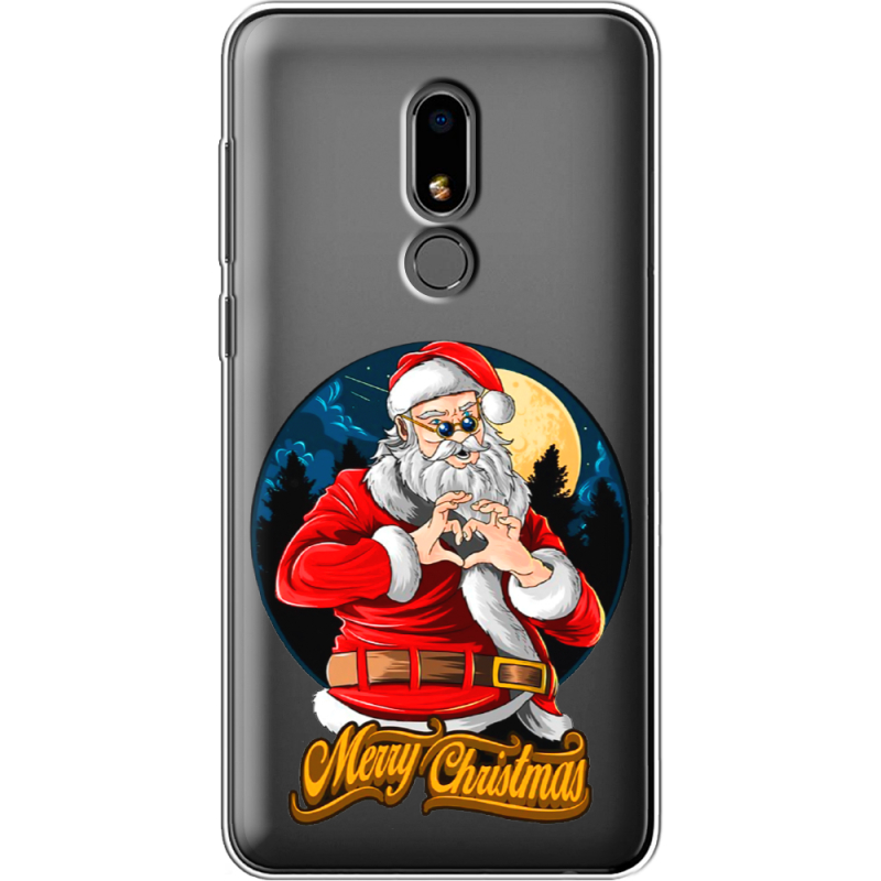 Прозрачный чехол Uprint Meizu M8 Lite Cool Santa