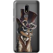 Прозрачный чехол Uprint Meizu M8 Lite Steampunk Cat