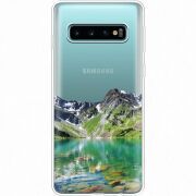 Прозрачный чехол Uprint Samsung G973 Galaxy S10 Green Mountain