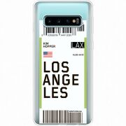 Прозрачный чехол Uprint Samsung G973 Galaxy S10 Ticket Los Angeles