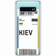 Прозрачный чехол Uprint Samsung G973 Galaxy S10 Ticket Kiev