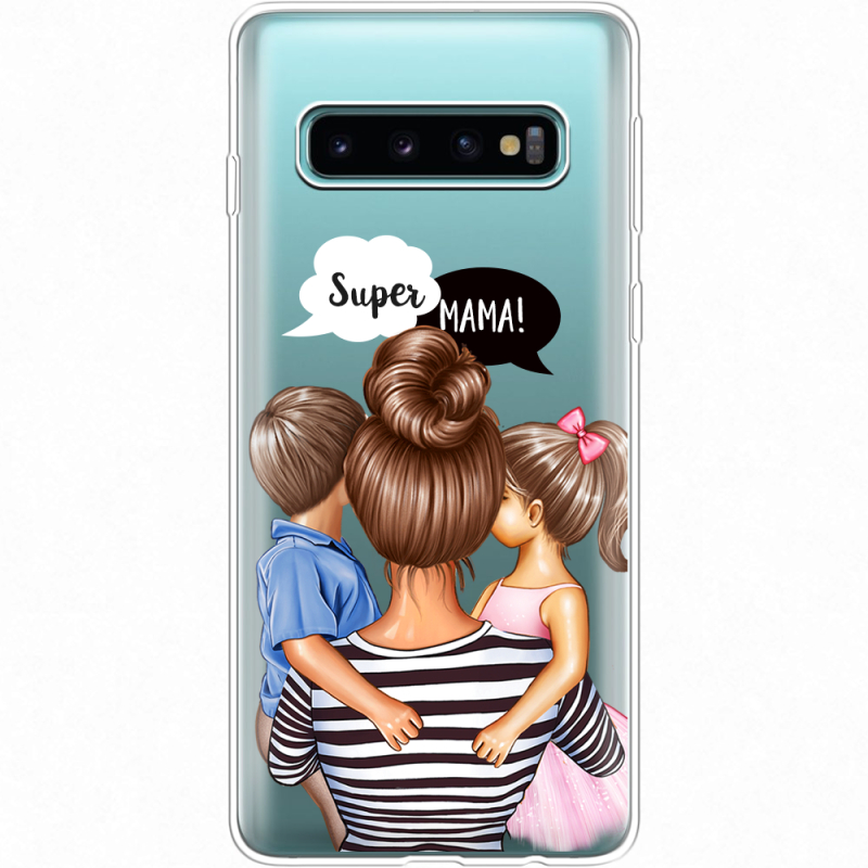 Прозрачный чехол Uprint Samsung G973 Galaxy S10 Super Mama