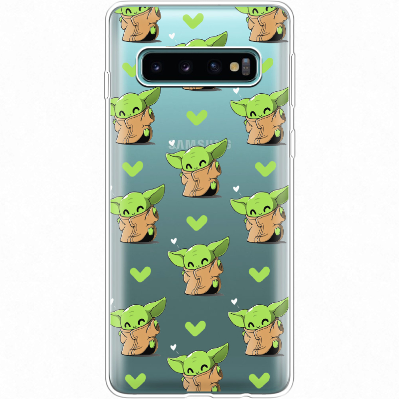 Прозрачный чехол Uprint Samsung G973 Galaxy S10 Pattern Baby Yoda