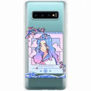 Прозрачный чехол Uprint Samsung G973 Galaxy S10 The Sakuras Will Cry For You