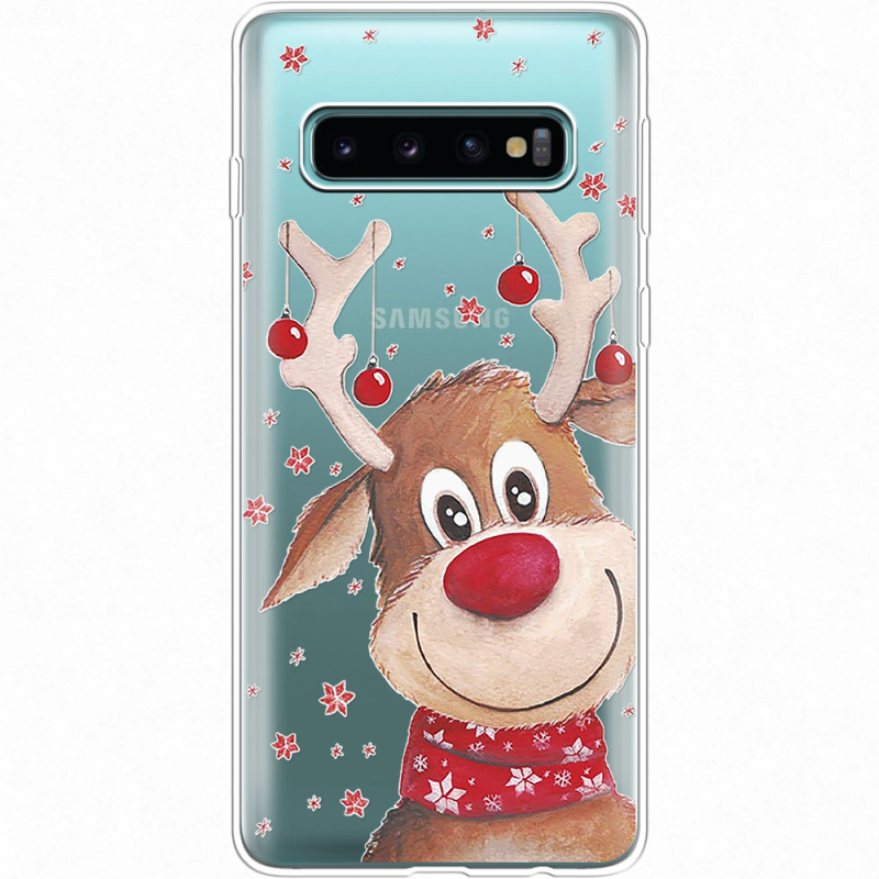 Прозрачный чехол Uprint Samsung G973 Galaxy S10 Winter Deer