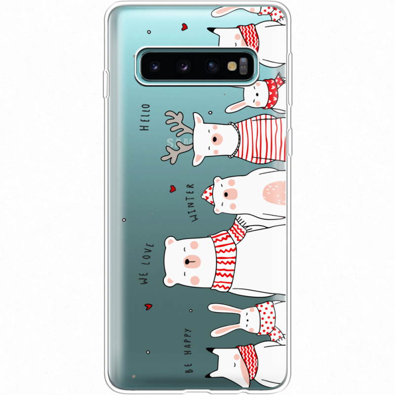 Прозрачный чехол Uprint Samsung G973 Galaxy S10 The Friendly Beasts