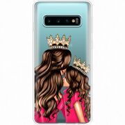 Прозрачный чехол Uprint Samsung G973 Galaxy S10 Queen and Princess