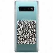 Прозрачный чехол Uprint Samsung G973 Galaxy S10 Amor Amor