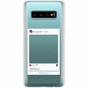 Прозрачный чехол Uprint Samsung G973 Galaxy S10 Insta