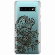 Прозрачный чехол Uprint Samsung G973 Galaxy S10 Chinese Dragon