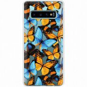 Прозрачный чехол Uprint Samsung G973 Galaxy S10 Butterfly Morpho