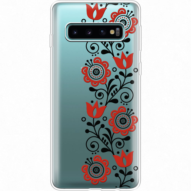 Прозрачный чехол Uprint Samsung G973 Galaxy S10 Ethno Ornament