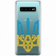 Прозрачный чехол Uprint Samsung G973 Galaxy S10 Gold Trident