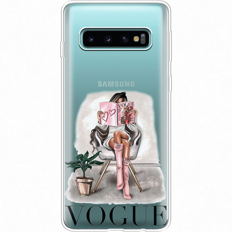 Прозрачный чехол Uprint Samsung G973 Galaxy S10 VOGUE