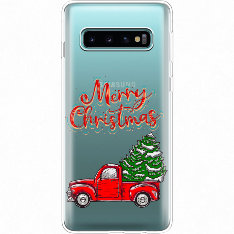 Прозрачный чехол Uprint Samsung G973 Galaxy S10 Holiday Car