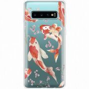 Прозрачный чехол Uprint Samsung G973 Galaxy S10 Japanese Koi Fish