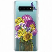Прозрачный чехол Uprint Samsung G973 Galaxy S10 My Bouquet