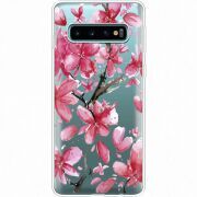 Прозрачный чехол Uprint Samsung G973 Galaxy S10 Pink Magnolia