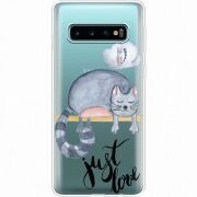 Прозрачный чехол Uprint Samsung G973 Galaxy S10 Just Love