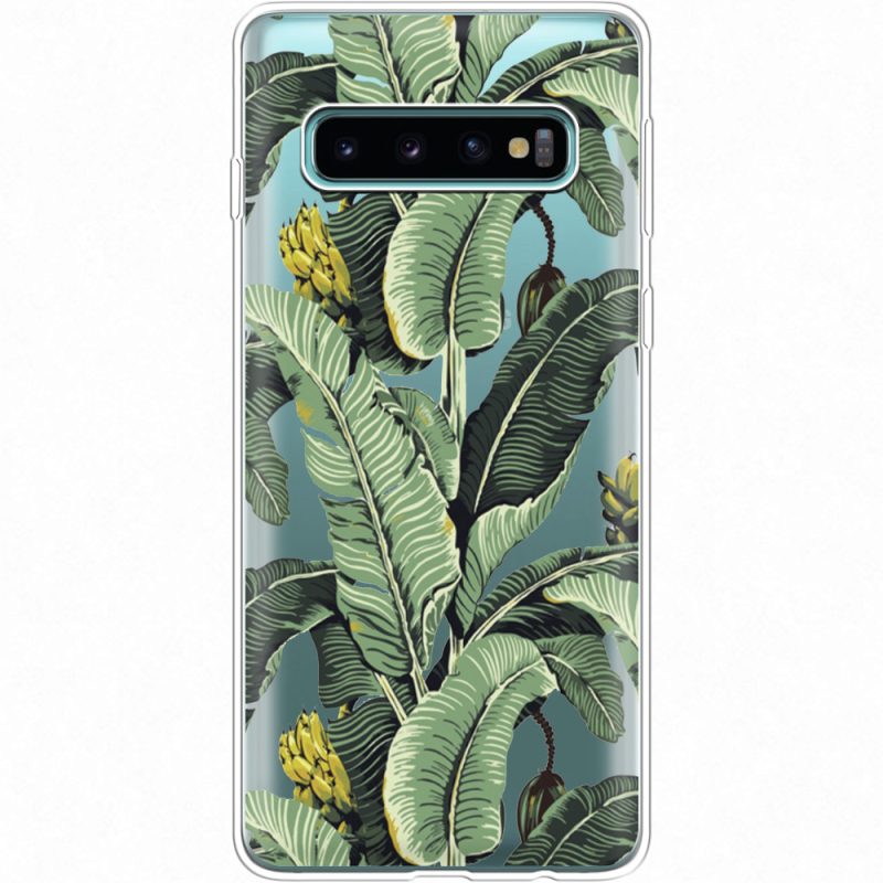 Прозрачный чехол Uprint Samsung G973 Galaxy S10 Banana Leaves