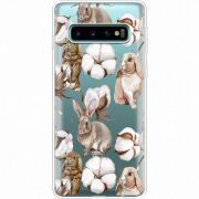 Прозрачный чехол Uprint Samsung G973 Galaxy S10 Cotton and Rabbits