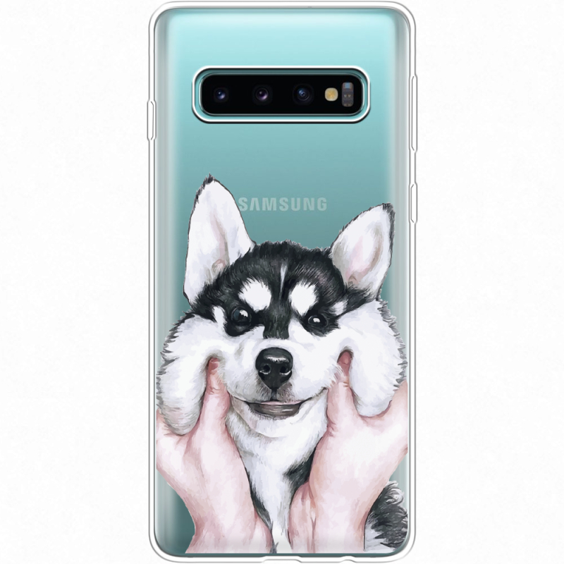 Прозрачный чехол Uprint Samsung G973 Galaxy S10 Husky