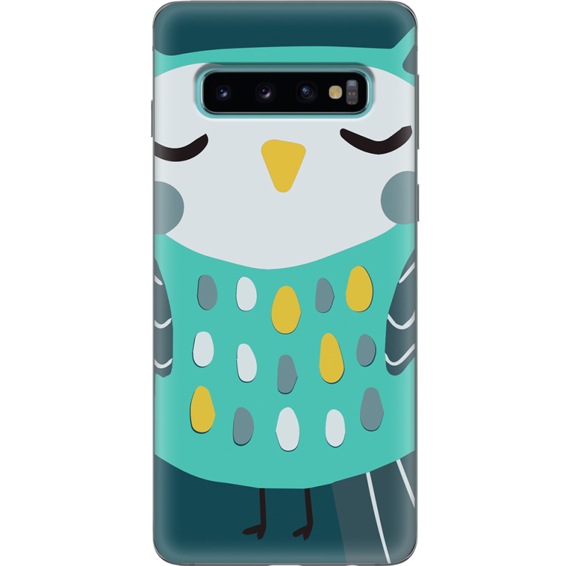 Чехол Uprint Samsung G973 Galaxy S10 Green Owl