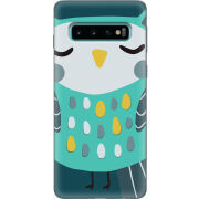 Чехол Uprint Samsung G973 Galaxy S10 Green Owl