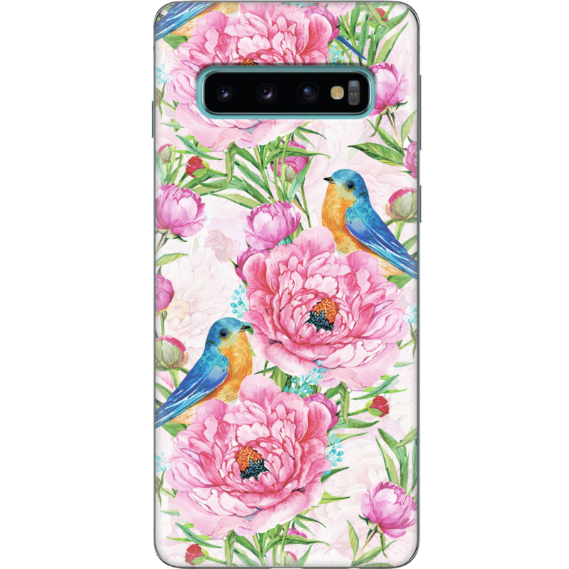 Чехол Uprint Samsung G973 Galaxy S10 Birds and Flowers