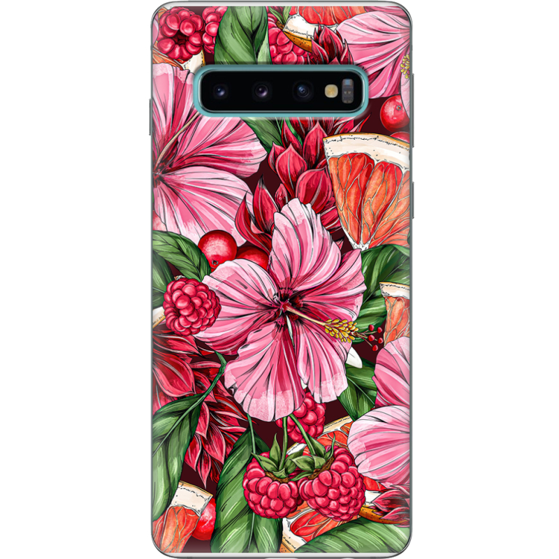 Чехол Uprint Samsung G973 Galaxy S10 Tropical Flowers