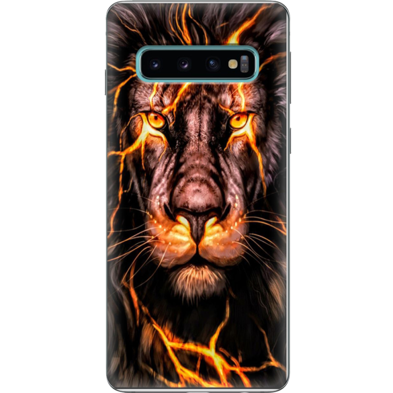 Чехол Uprint Samsung G973 Galaxy S10 Fire Lion