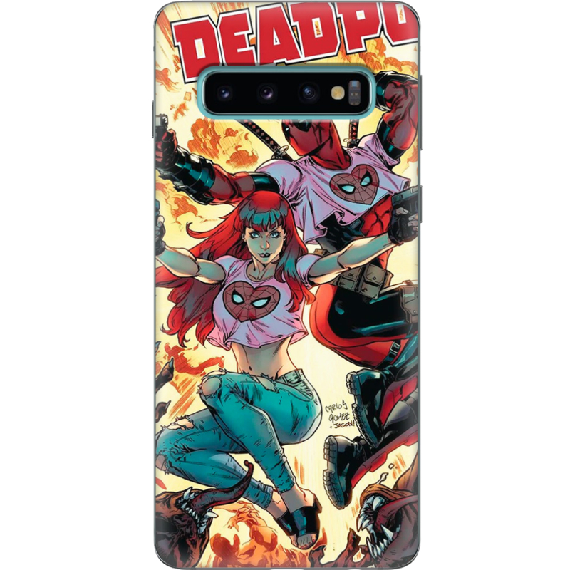 Чехол Uprint Samsung G973 Galaxy S10 Deadpool and Mary Jane