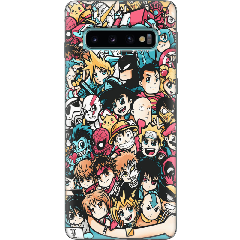 Чехол Uprint Samsung G973 Galaxy S10 Anime Stickers