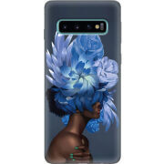 Чехол Uprint Samsung G973 Galaxy S10 Exquisite Blue Flowers