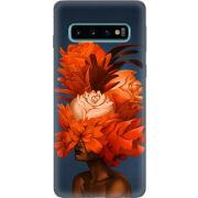 Чехол Uprint Samsung G973 Galaxy S10 Exquisite Orange Flowers