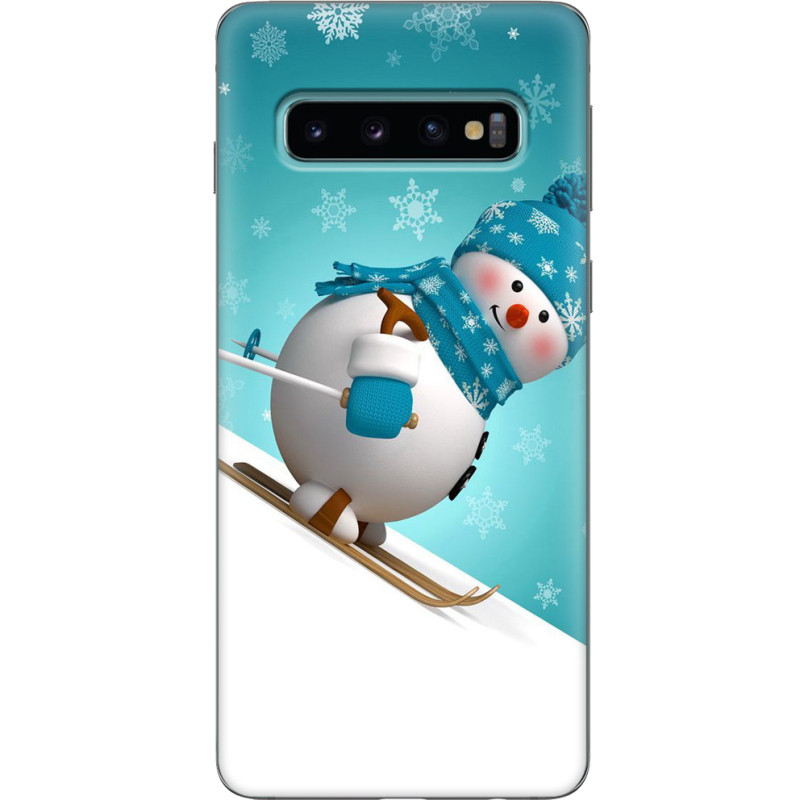 Чехол Uprint Samsung G973 Galaxy S10 Skier Snowman