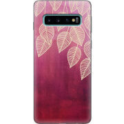 Чехол Uprint Samsung G973 Galaxy S10 Gold Leaves