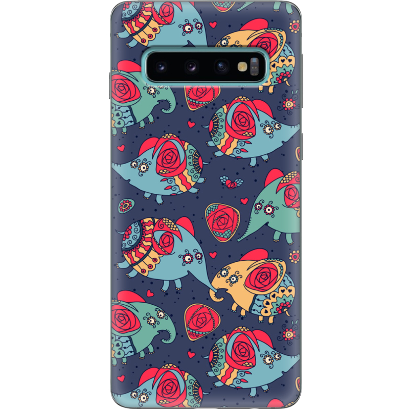 Чехол Uprint Samsung G973 Galaxy S10 Flying Elephants