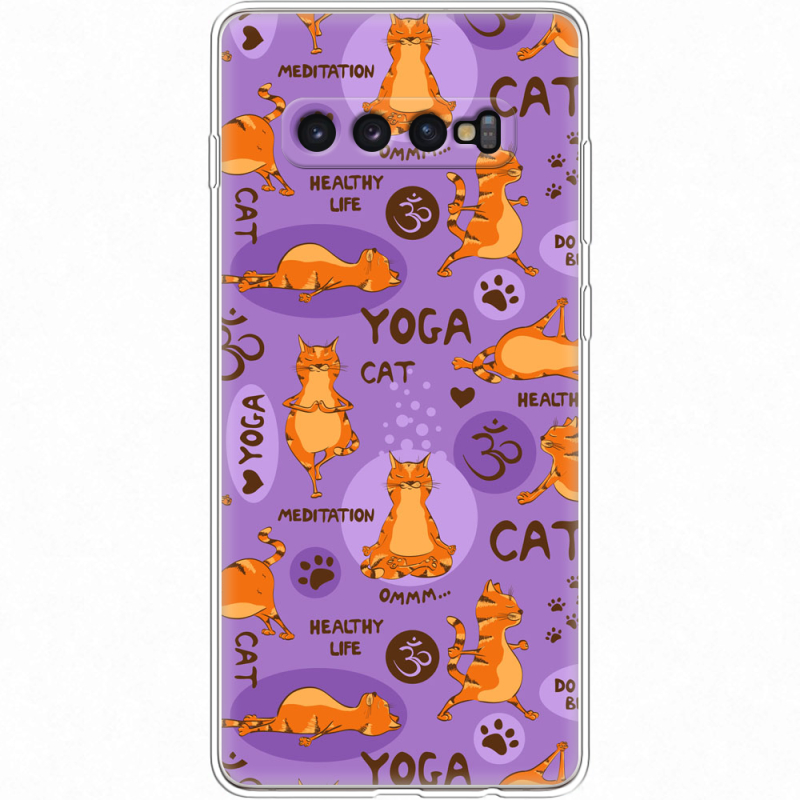 Чехол Uprint Samsung G975 Galaxy S10 Plus Yoga Cat