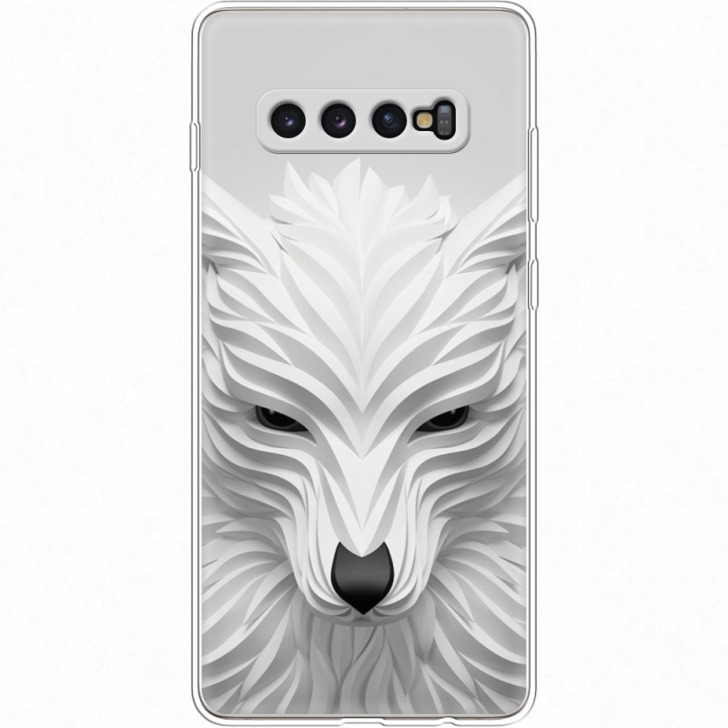 Чехол Uprint Samsung G975 Galaxy S10 Plus White Wolf