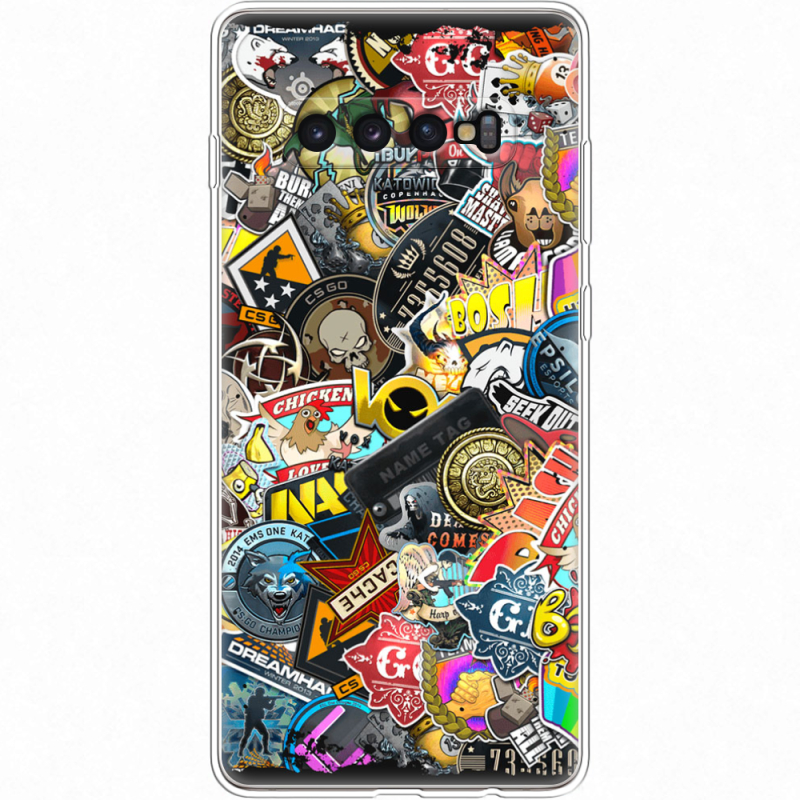 Чехол Uprint Samsung G975 Galaxy S10 Plus CS:Go Stickerbombing