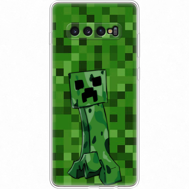 Чехол Uprint Samsung G975 Galaxy S10 Plus Minecraft Creeper