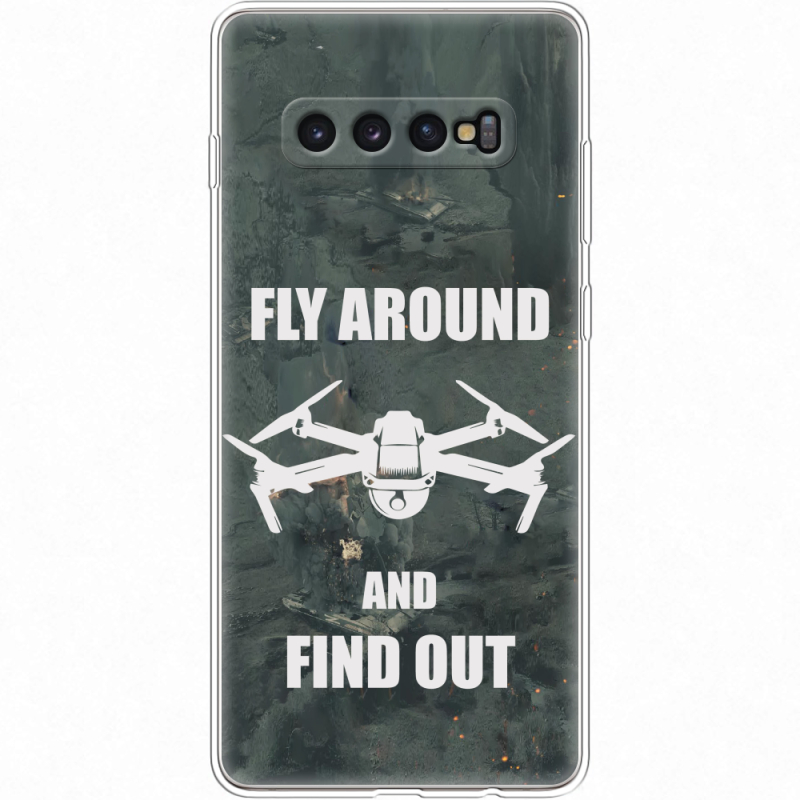 Чехол Uprint Samsung G975 Galaxy S10 Plus Дрон Fly Around