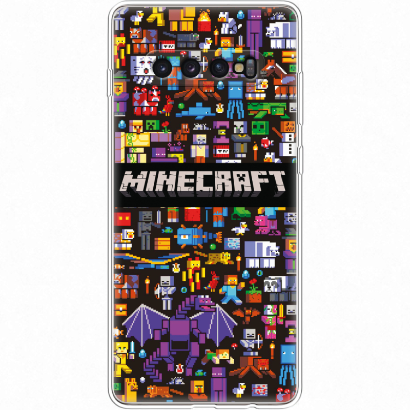 Чехол Uprint Samsung G975 Galaxy S10 Plus Minecraft Mobbery